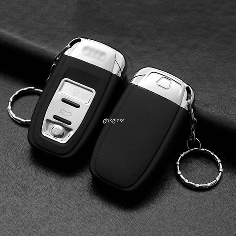 Audi Car Keychain Windproof Lighter (Red Flame)