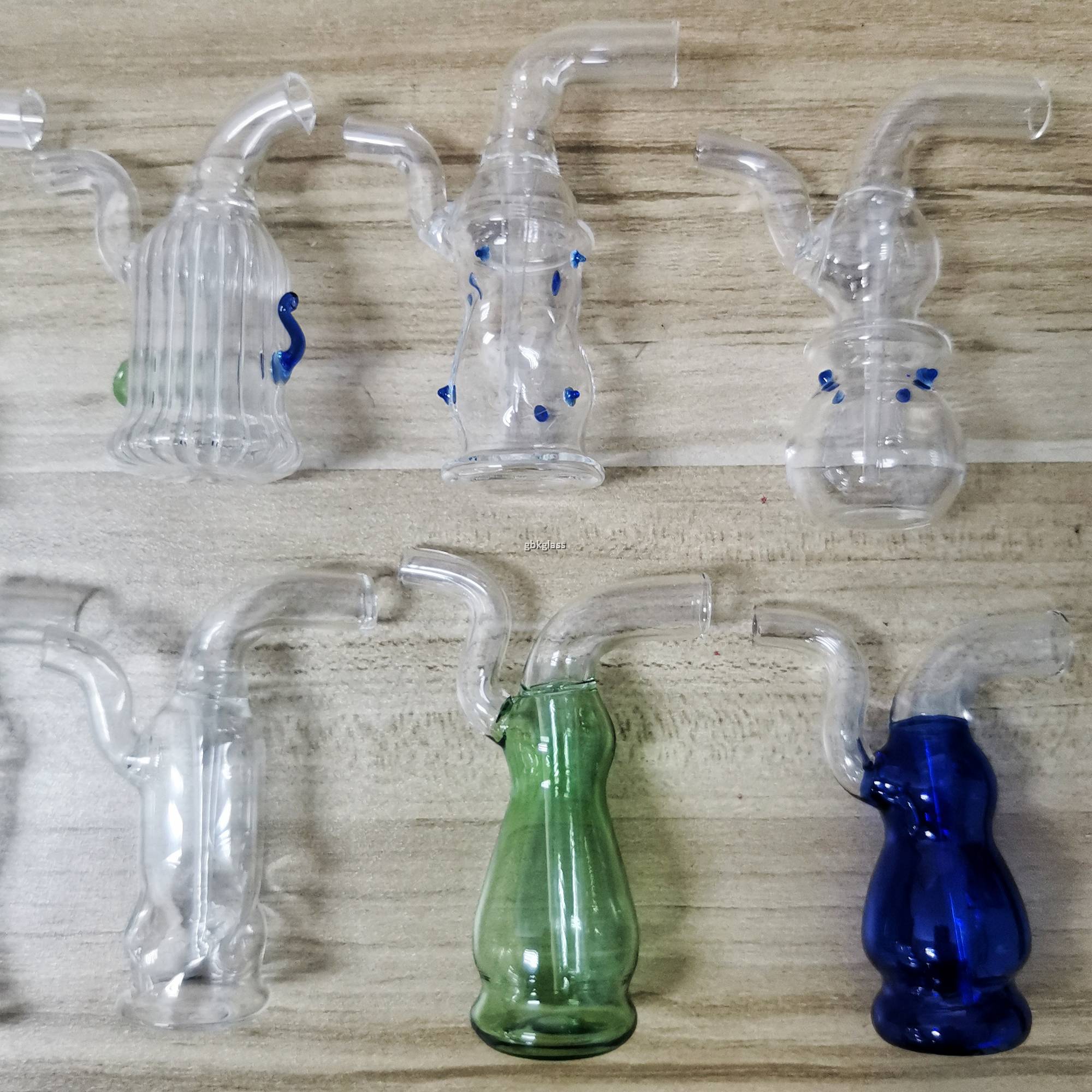 Mini Glass Portable Water Pipe set