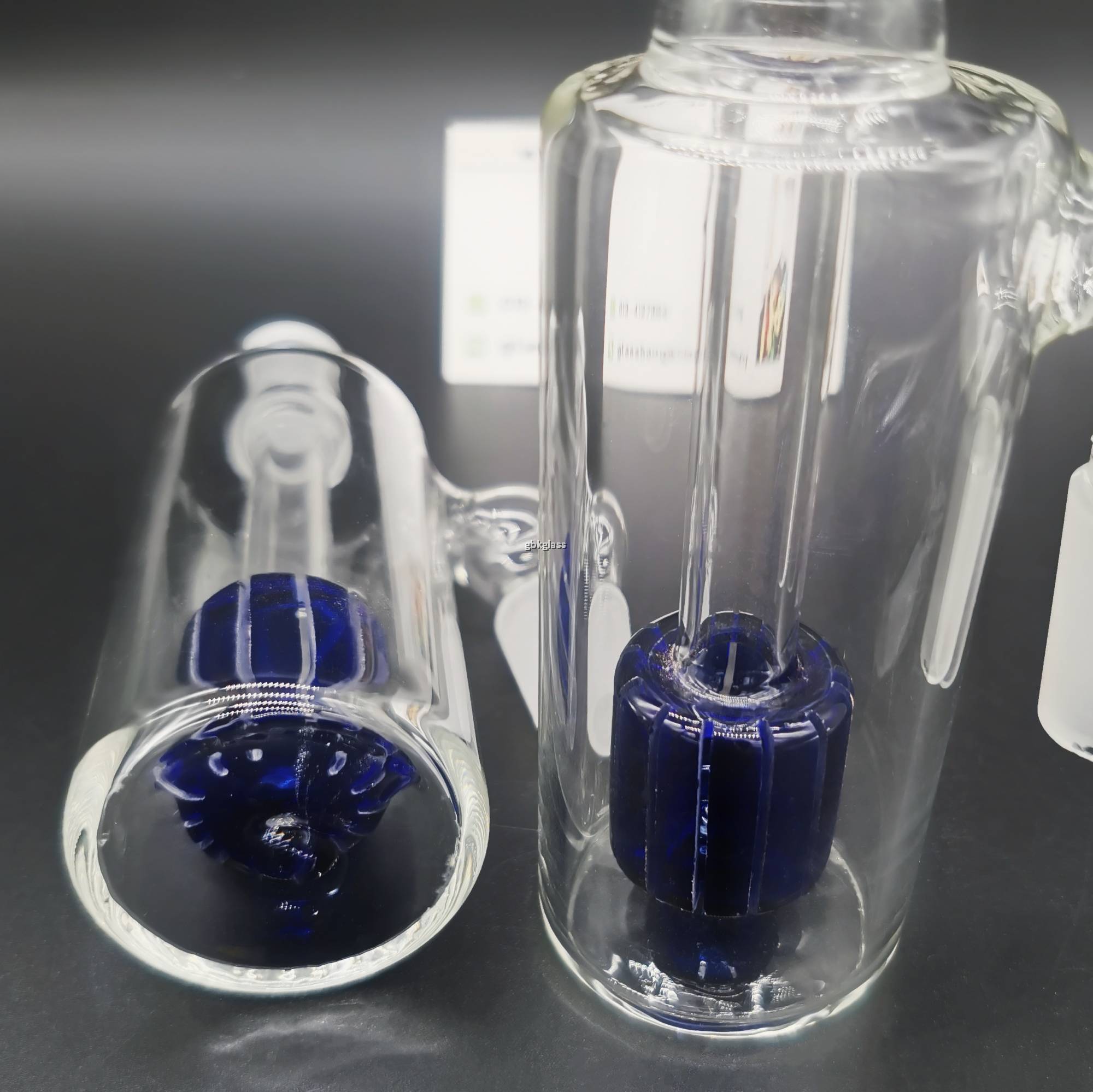 Blue Percolator Ash Catcher 14mm/18mm male